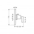 Термостат для душа Hansgrohe Axor Citterio 39711000 - Фото 1